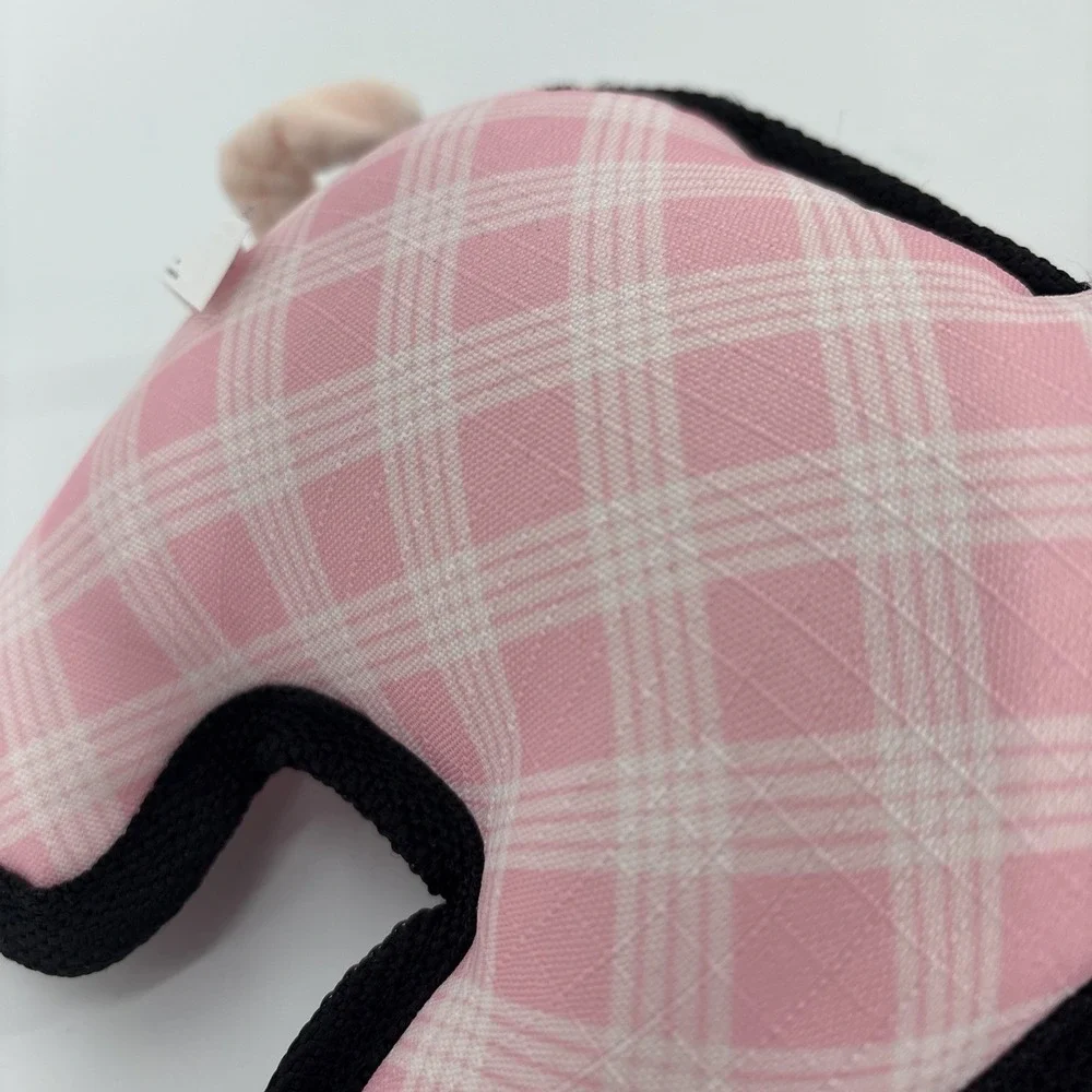 KONG Ballistic Pig Squeaker Dog Toy, Medium, Durable Ripstop Material, Squeaker